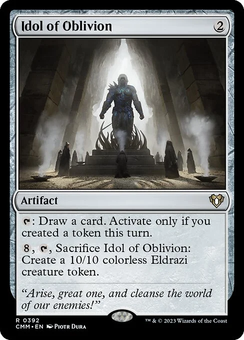 Idol of Oblivion, carta Magic di tipo Artifact illustrata da Piotr Dura