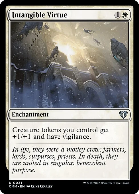 Intangible Virtue, carta Magic di tipo Enchantment illustrata da Clint Cearley