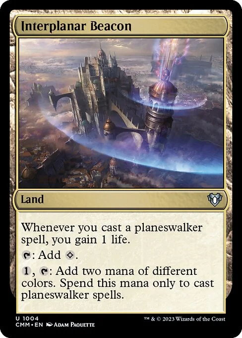 Interplanar Beacon, carta Magic di tipo Land illustrata da Adam Paquette