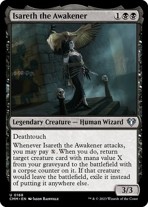 Isareth the Awakener, carta Magic di tipo Legendary Creature — Human Wizard illustrata da Jason Rainville
