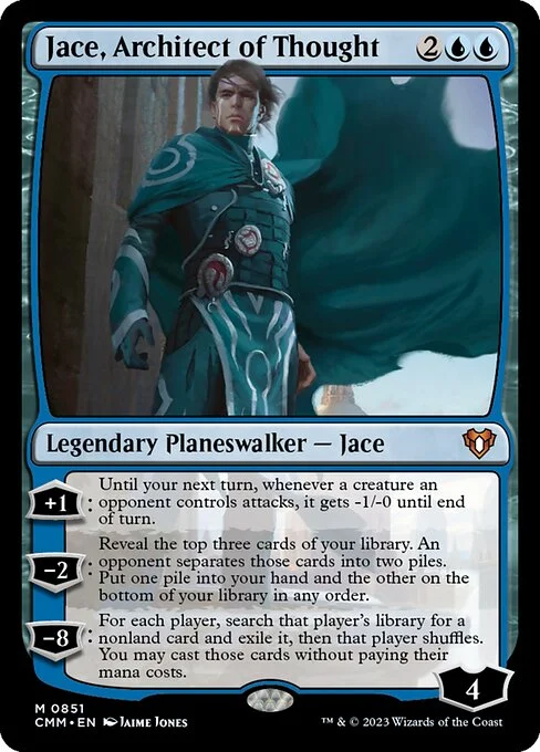 Jace, Architect of Thought, carta Magic di tipo Legendary Planeswalker — Jace illustrata da Jaime Jones