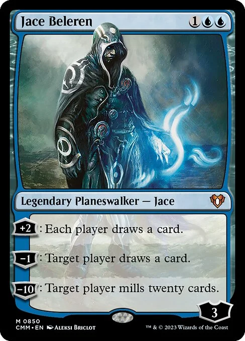 Jace Beleren, carta Magic di tipo Legendary Planeswalker — Jace illustrata da Aleksi Briclot