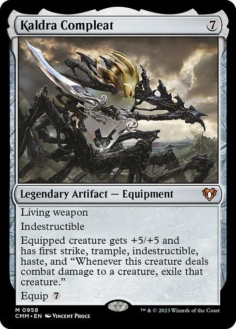 Kaldra Compleat, carta Magic di tipo Legendary Artifact — Equipment illustrata da Vincent Proce