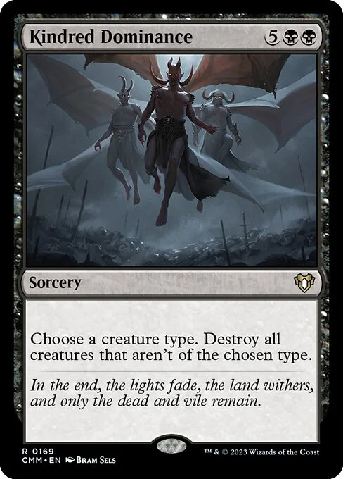 Kindred Dominance, carta Magic di tipo Sorcery illustrata da Bram Sels