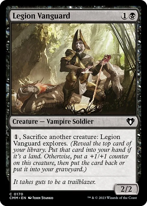 Legion Vanguard, carta Magic di tipo Creature — Vampire Soldier illustrata da John Stanko