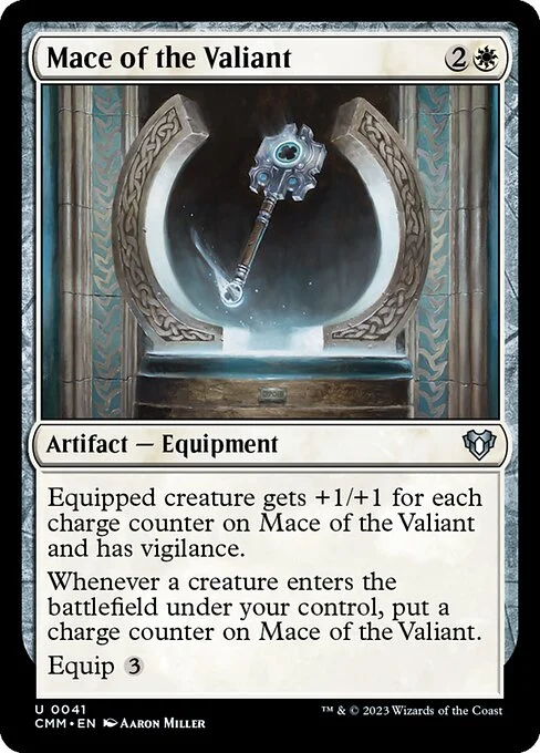 Mace of the Valiant, carta Magic di tipo Artifact — Equipment illustrata da Aaron Miller