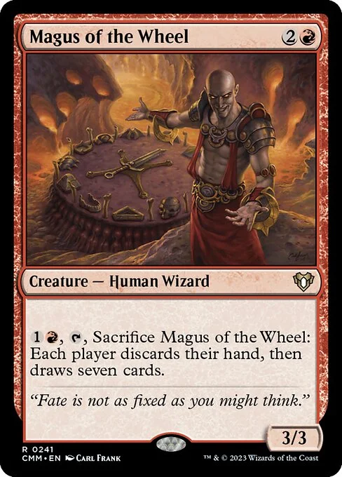 Magus of the Wheel, carta Magic di tipo Creature — Human Wizard illustrata da Carl Frank