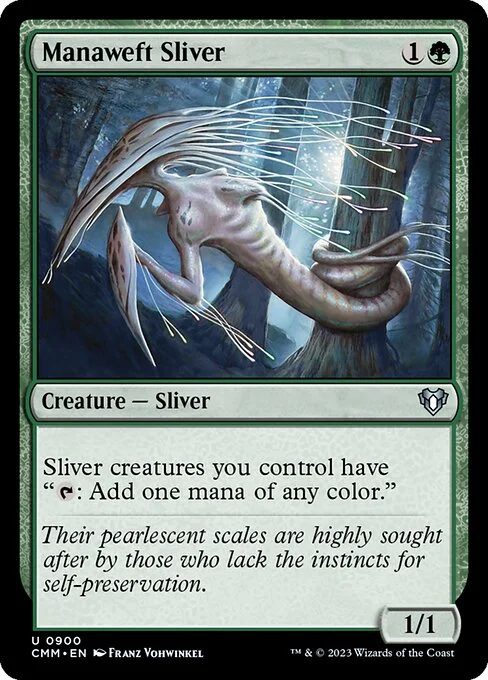 Manaweft Sliver, carta Magic di tipo Creature — Sliver illustrata da Franz Vohwinkel