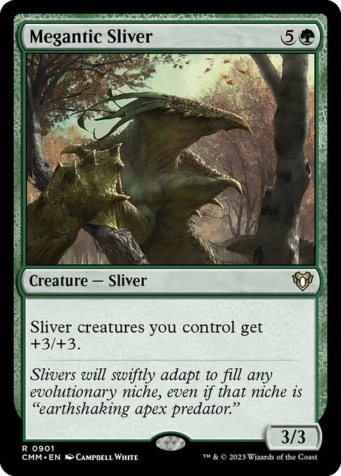 Megantic Sliver, carta Magic di tipo Creature — Sliver illustrata da Campbell White