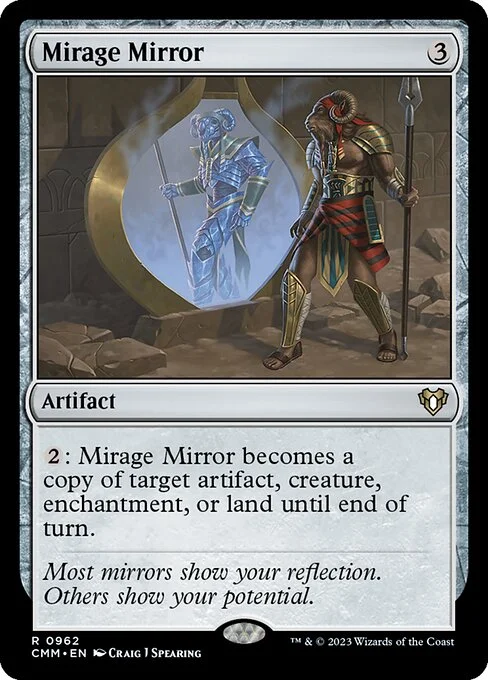Mirage Mirror, carta Magic di tipo Artifact illustrata da Craig J Spearing