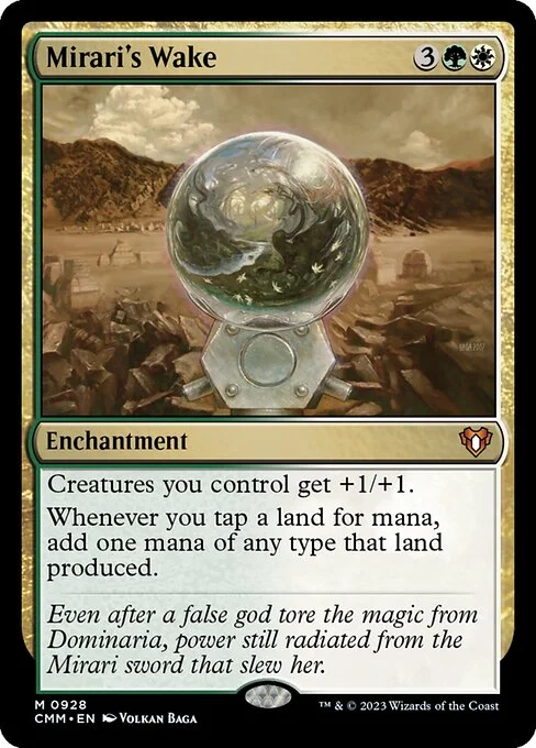 Mirari's Wake, carta Magic di tipo Enchantment illustrata da Volkan Baǵa