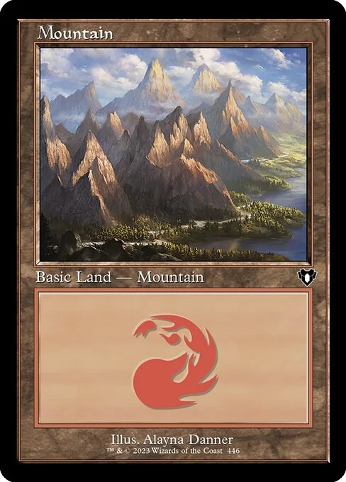 Mountain, carta Magic di tipo Basic Land — Mountain illustrata da Alayna Danner
