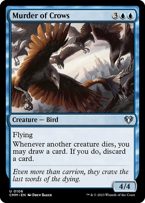 Murder of Crows, carta Magic di tipo Creature — Bird illustrata da Drew Baker