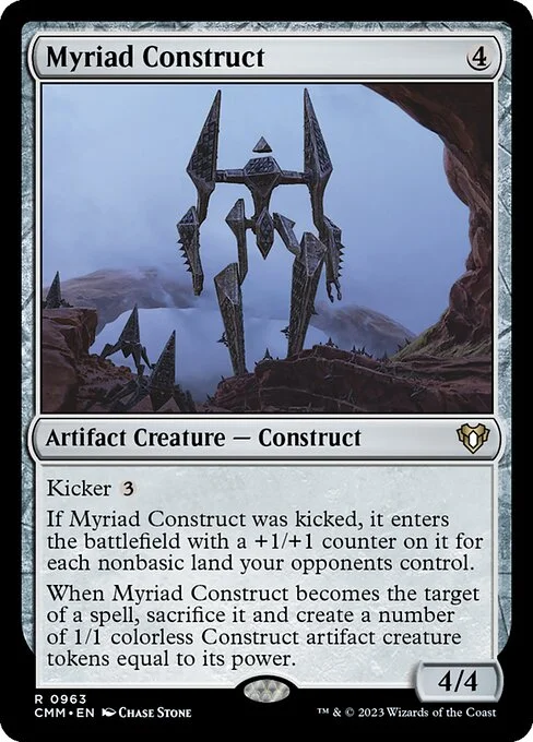 Myriad Construct, carta Magic di tipo Artifact Creature — Construct illustrata da Chase Stone