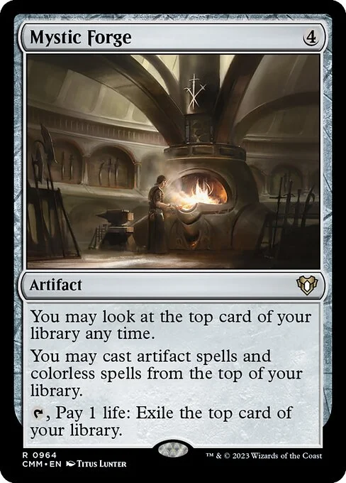 Mystic Forge, carta Magic di tipo Artifact illustrata da Titus Lunter