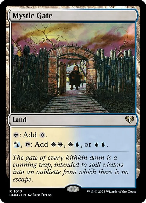 Mystic Gate, carta Magic di tipo Land illustrata da Fred Fields