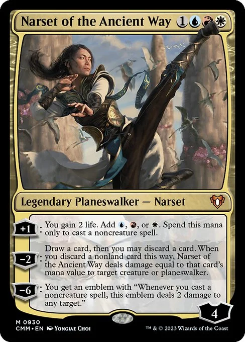 Narset of the Ancient Way, carta Magic di tipo Legendary Planeswalker — Narset illustrata da Yongjae Choi