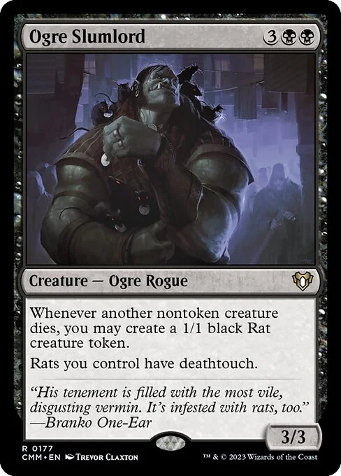 Ogre Slumlord, carta Magic di tipo Creature — Ogre Rogue illustrata da Trevor Claxton