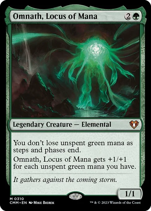 Omnath, Locus of Mana, carta Magic di tipo Legendary Creature — Elemental illustrata da Mike Bierek