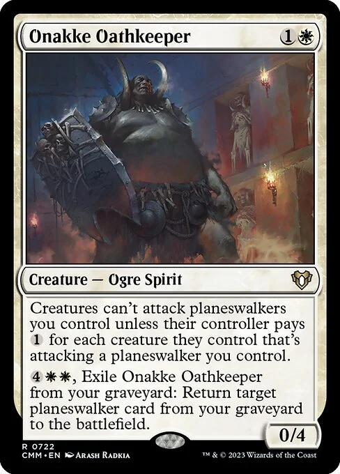 Onakke Oathkeeper, carta Magic di tipo Creature — Ogre Spirit illustrata da Arash Radkia