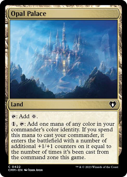 Opal Palace, carta Magic di tipo Land illustrata da John Avon