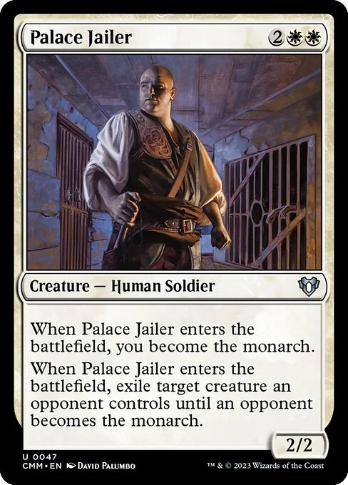 Palace Jailer, carta Magic di tipo Creature — Human Soldier illustrata da David Palumbo