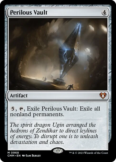 Perilous Vault, carta Magic di tipo Artifact illustrata da Sam Burley