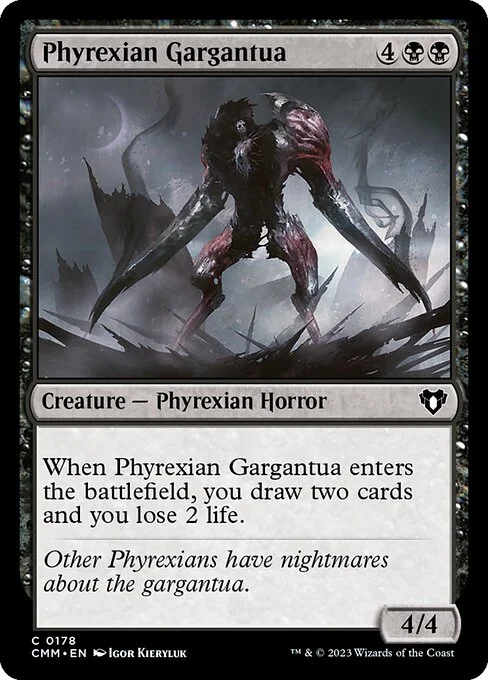 Phyrexian Gargantua, carta Magic di tipo Creature — Phyrexian Horror illustrata da Igor Kieryluk
