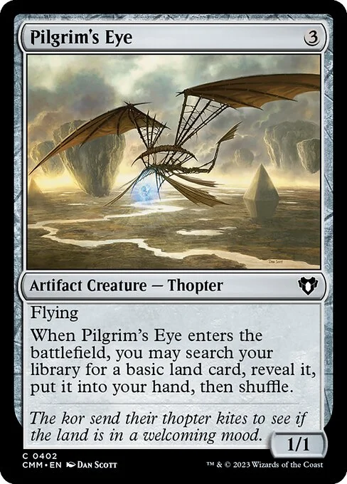 Pilgrim's Eye, carta Magic di tipo Artifact Creature — Thopter illustrata da Dan Murayama Scott