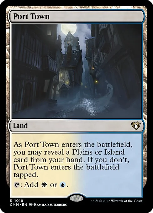 Port Town, carta Magic di tipo Land illustrata da Kamila Szutenberg
