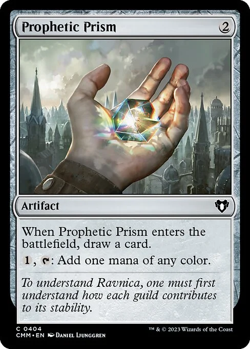 Prophetic Prism, carta Magic di tipo Artifact illustrata da Daniel Ljunggren