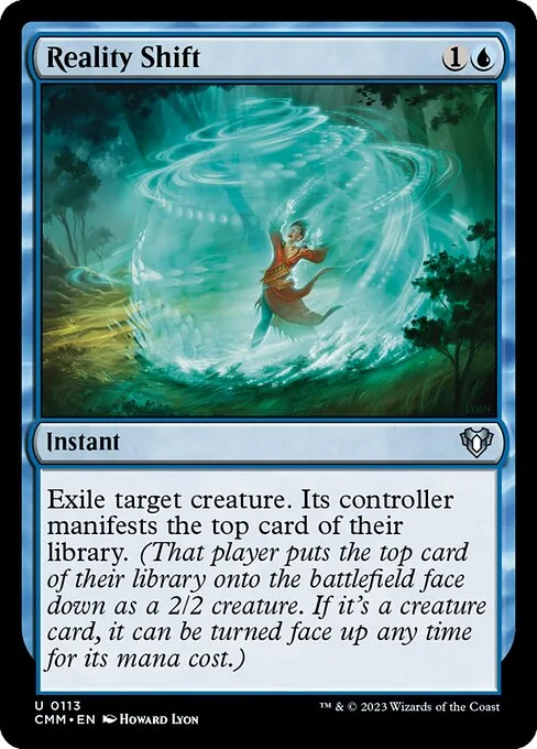 Reality Shift, carta Magic di tipo Instant illustrata da Howard Lyon