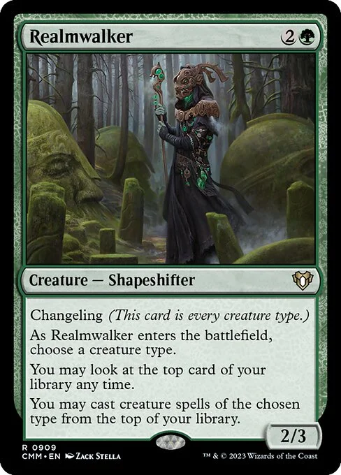Realmwalker, carta Magic di tipo Creature — Shapeshifter illustrata da Zack Stella