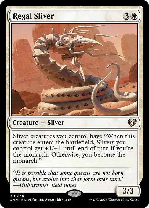 Regal Sliver, carta Magic di tipo Creature — Sliver illustrata da Victor Adame Minguez