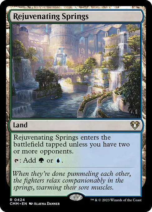 Rejuvenating Springs, carta Magic di tipo Land illustrata da Alayna Danner