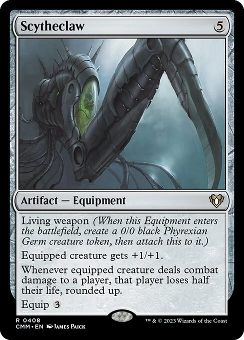 Scytheclaw, carta Magic di tipo Artifact — Equipment illustrata da James Paick