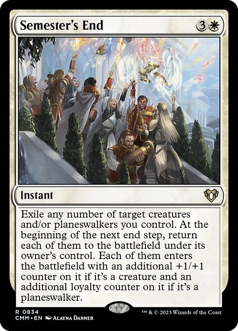 Semester's End, carta Magic di tipo Instant illustrata da Alayna Danner
