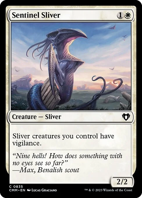 Sentinel Sliver, carta Magic di tipo Creature — Sliver illustrata da Lucas Graciano
