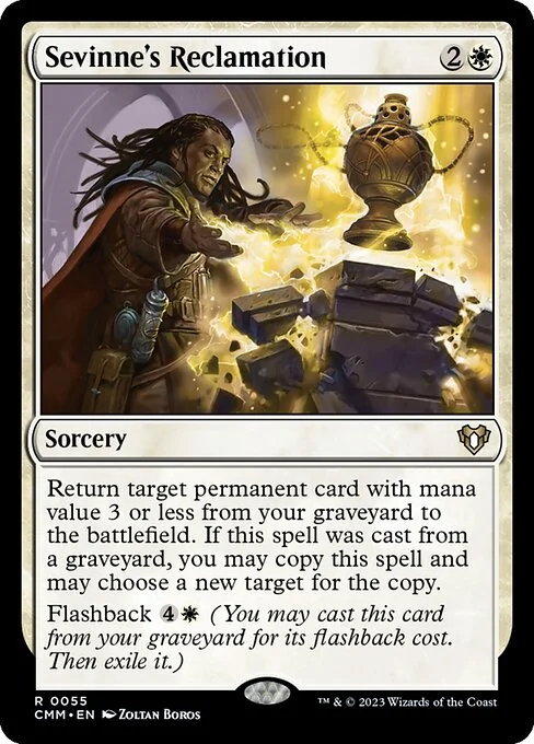 Sevinne's Reclamation, carta Magic di tipo Sorcery illustrata da Zoltan Boros