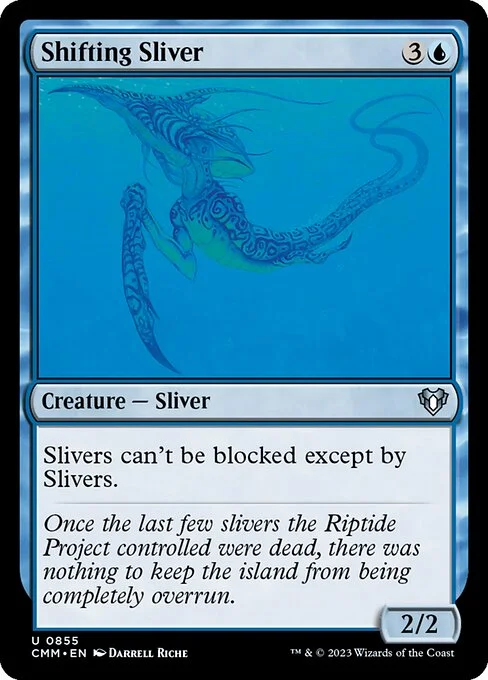 Shifting Sliver, carta Magic di tipo Creature — Sliver illustrata da Darrell Riche