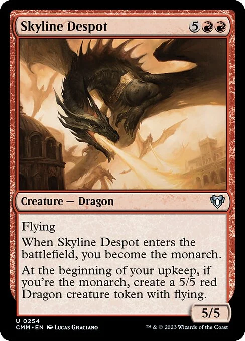 Skyline Despot, carta Magic di tipo Creature — Dragon illustrata da Lucas Graciano