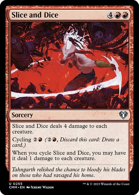 Slice and Dice, carta Magic di tipo Sorcery illustrata da Jeremy Wilson