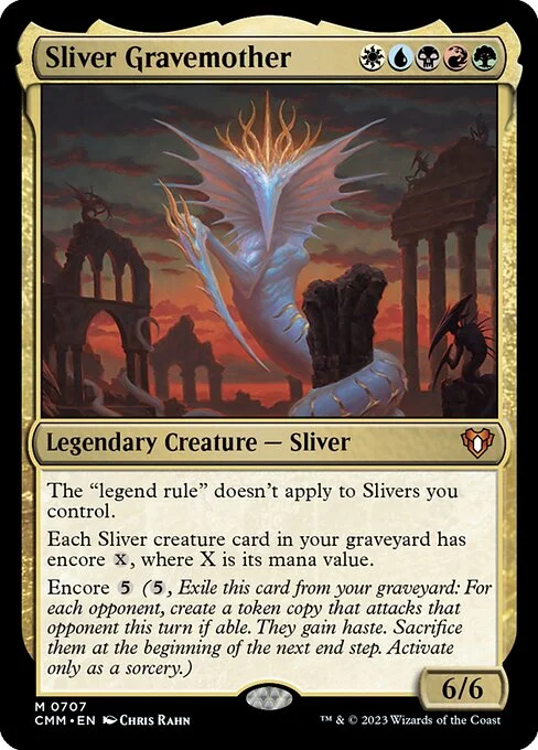 Sliver Gravemother, carta Magic di tipo Legendary Creature — Sliver illustrata da Chris Rahn