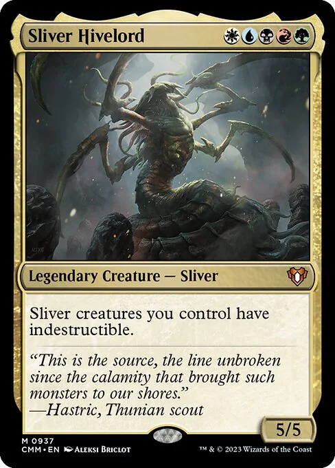 Sliver Hivelord, carta Magic di tipo Legendary Creature — Sliver illustrata da Aleksi Briclot