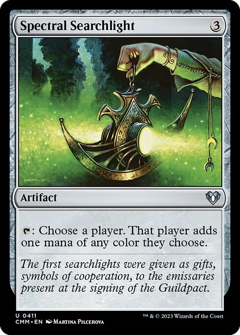 Spectral Searchlight, carta Magic di tipo Artifact illustrata da Martina Pilcerova
