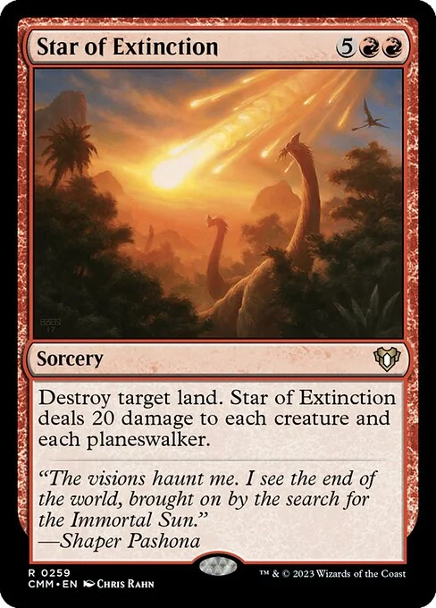 Star of Extinction, carta Magic di tipo Sorcery illustrata da Chris Rahn