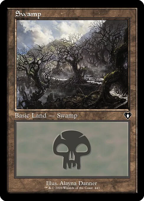 Swamp, carta Magic di tipo Basic Land — Swamp illustrata da Alayna Danner