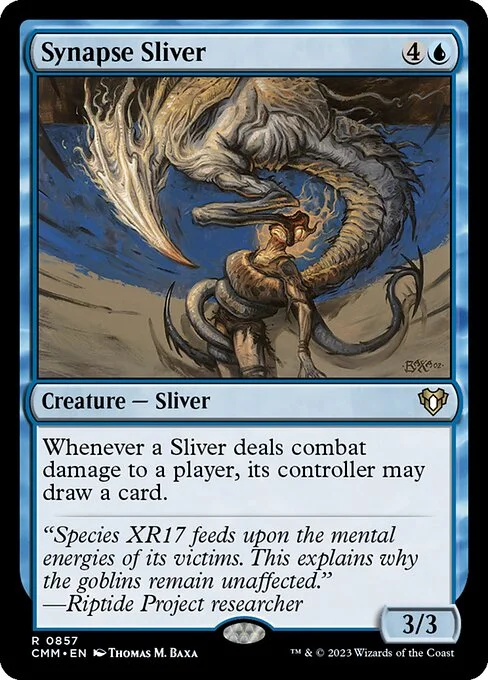 Synapse Sliver, carta Magic di tipo Creature — Sliver illustrata da Thomas M. Baxa