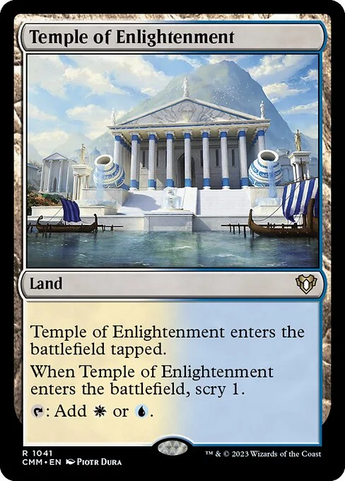 Temple of Enlightenment, carta Magic di tipo Land illustrata da Piotr Dura