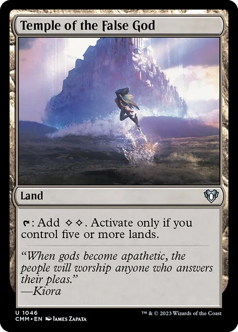 Temple of the False God, carta Magic di tipo Land illustrata da James Zapata